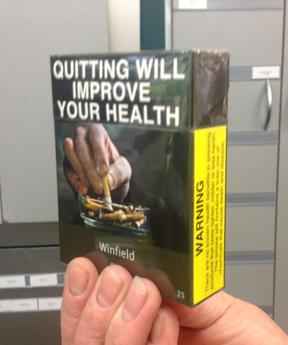 Australian cigarette pack with health warning December 2012 1