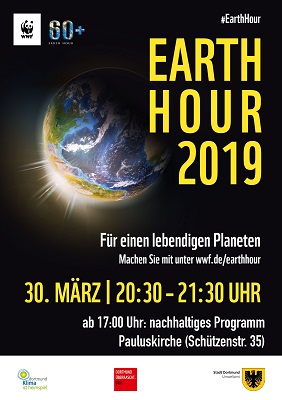 WWF Earthhour 2019 Stadt Dortmund Plakat A4