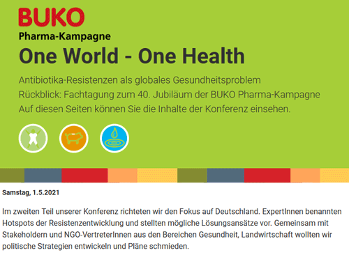 Konferenz Website one word one health
