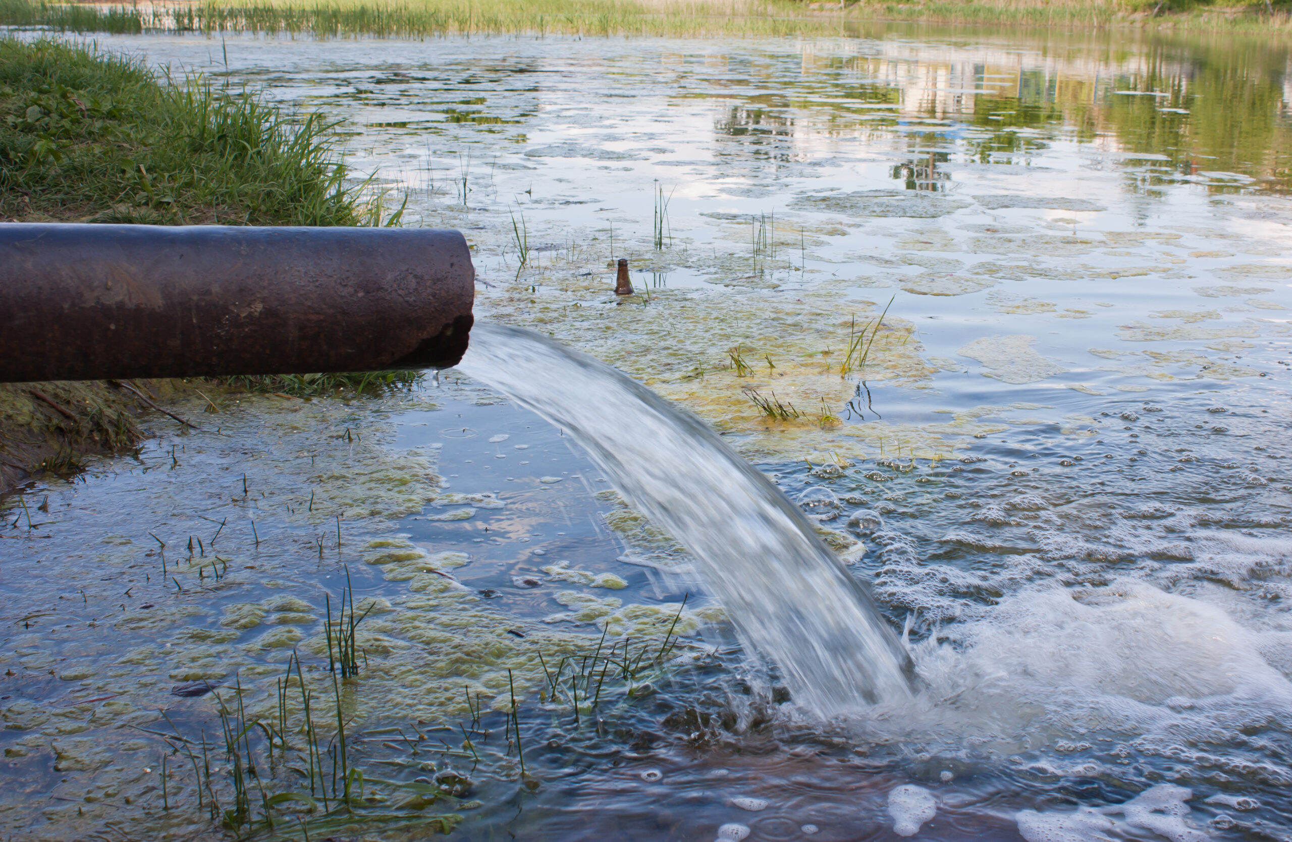 Mehr oder minder gereinigtes Abwasser wird von Kläranlagen wieder in natürliche Gewässer geleitet.