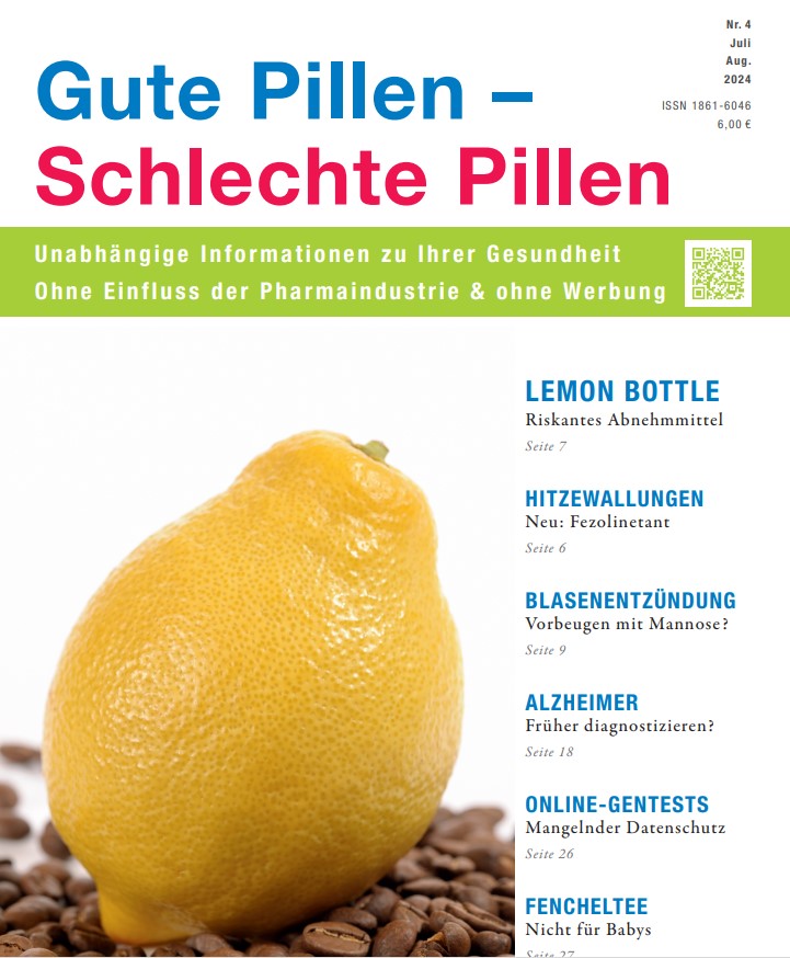 Cover Bild Gute Pillen- Schlechte Pillen Juli 24 - Zitrone 