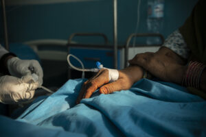 Chemotherapie bei einer Krebs-Patientin