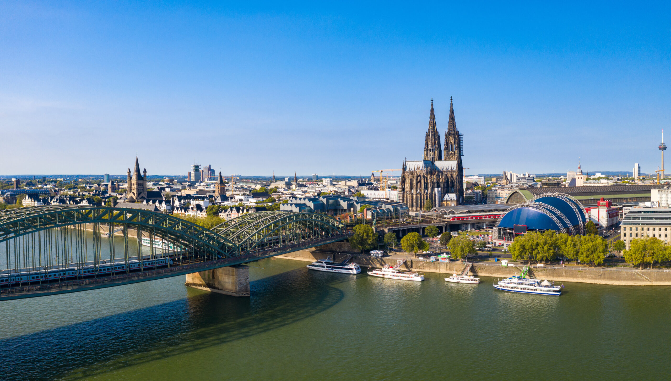 Panoramablick auf Köln, Deutschland