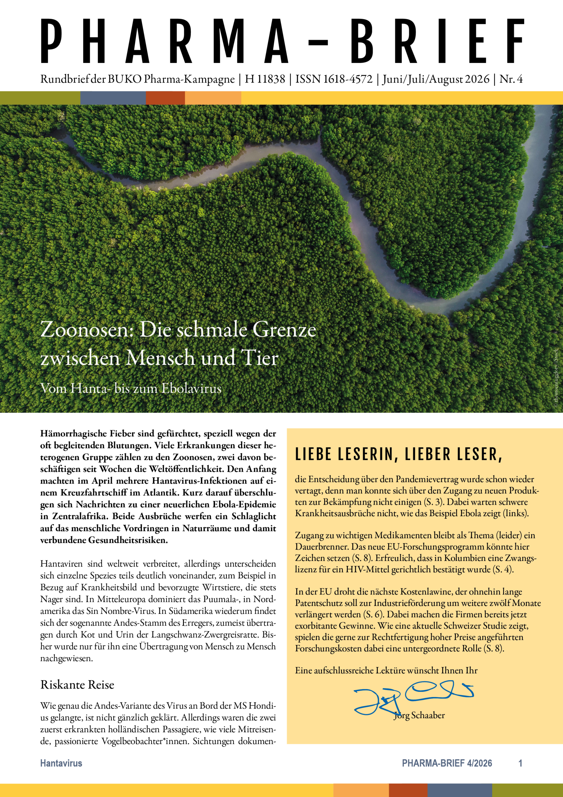 Cover des Pharma-Briefs 4/2026
