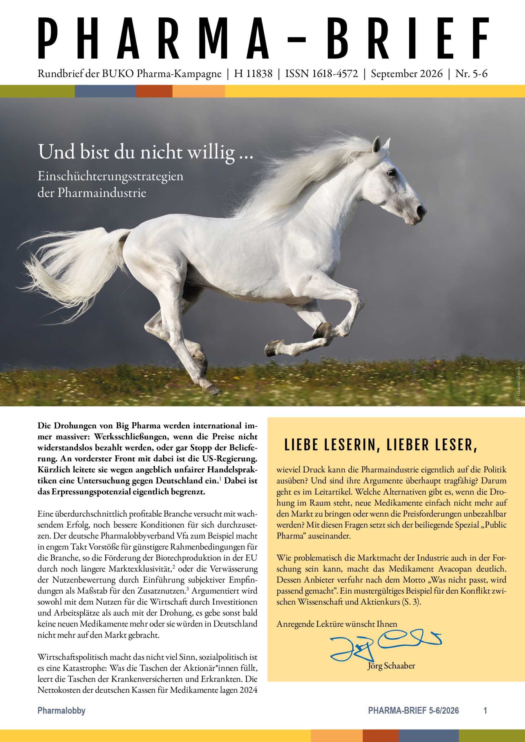 Cover des Pharma-Briefs 5-6/2026